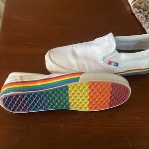 LIMITED EDITION Pride Slip On Vans SZ 8.5W